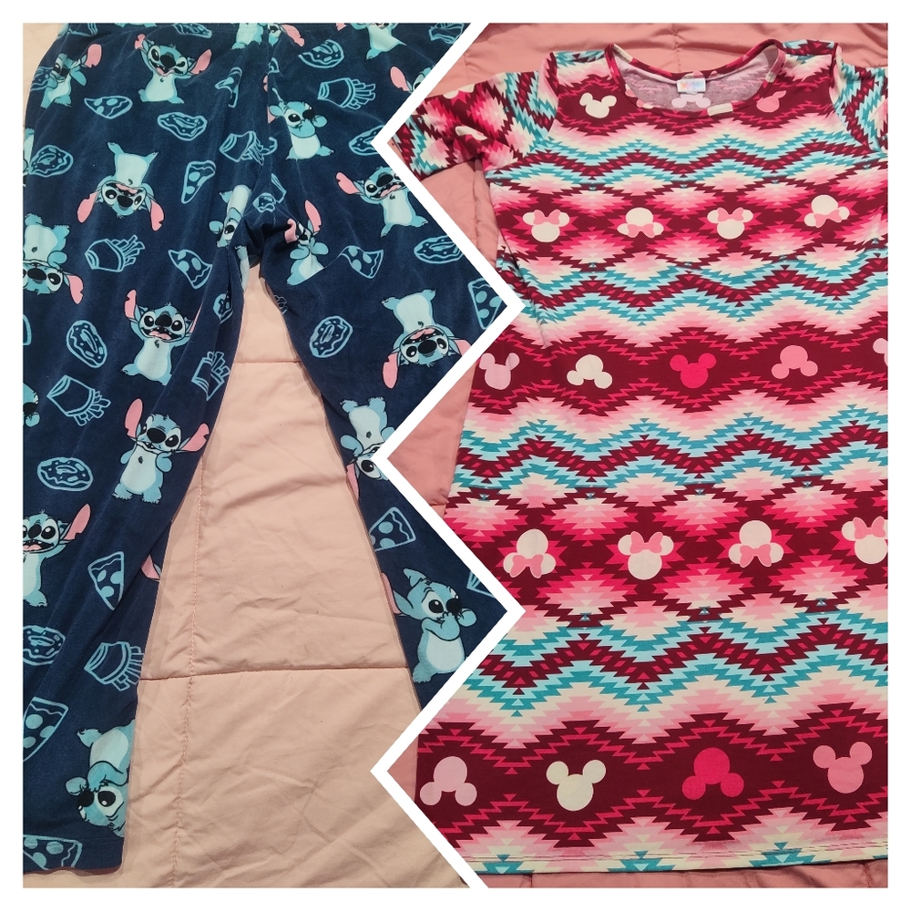 LOT LuLaRoe Dress/Disney Sleepware